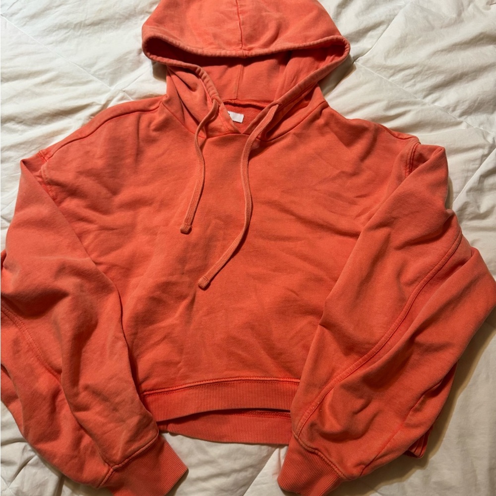 Nordstrom BP Orange Cropped Hoodie Women’s Large